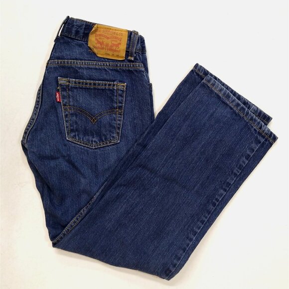 Levi Strauss 505 Women's 10 Reg 25x25 Low Rise Straight Leg Adjustable Waist EUC - Picture 6 of 12
